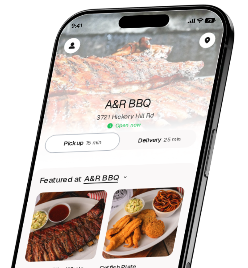 A&R BBQ app preview